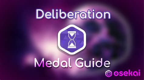 osu! Medal Guide: Deliberation (NEW MEDAL) .